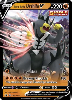 SWSH Black Star Promos Single Strike Urshifu V Pokémon card